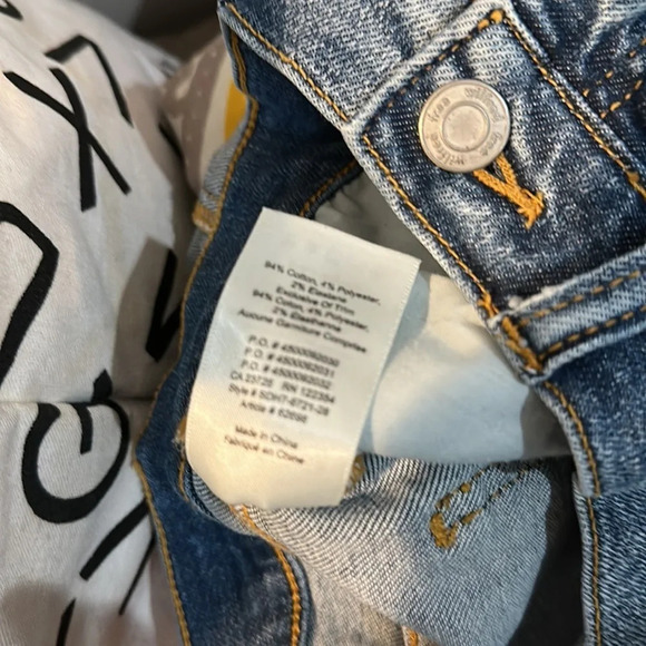 Wilfred Free vintage style folded hem Jeans Shorts Sz  4 - Picture 8 of 10